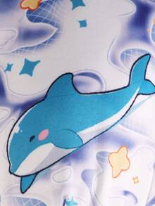 ملخصات رجالية نصف طويلة بطبعة كارتونية وفروع لونية - متعدد الألوان - مشاهدة 8