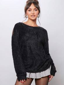 SHEIN Unity Women'S Sheer Back Sweatshirt