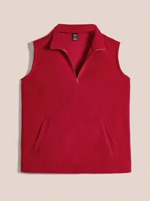 SHEIN LUNE Chaleco De Chaqueta De Mujer De Color Sólido - Multicolor - Ver 15