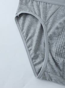 4pcs/Set Men'S Printed Breathable Triangle Boxer Briefs For All Seasons - Multicolor - View 7