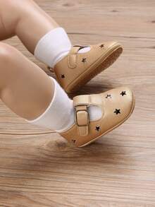 新款春夏镂空设计软底防滑公主款鞋适合0-1岁婴幼儿 - 金色 - 查看 5