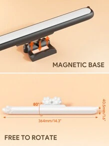 JMMO 无线橱柜下照明，无线 USB 充电夜灯，3 种照明模式，磁性底座圣诞礼物，秋冬季假期露营必备品度假配件，露营用品 - 白色 - 查看 4