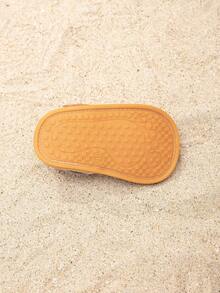 Spring Summer Breathable Pu Leather Rubber Sole Boys' Hook And Loop Toddler Sandals - Brown - View 2