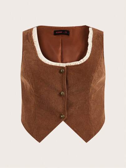 Giacca Gilet Monopetto Da Donna Taglie Forti