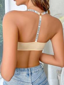 Women'S Front Closure Bra With Underwire - Apricot - View 2