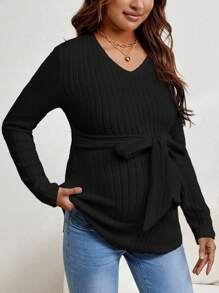 SHEIN T恤衫(t-shirt) - 黑色 - 查看 6