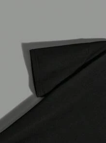 SHEIN 4 cái/bộ Cậu bé Tween Giải trí Phong cách đường phố Màu thuần Vòng cổ Lỏng lẻo phù hợp Ngắn tay , Mỗi Màu sắc một miếng - Nhiều màu - Xem 11