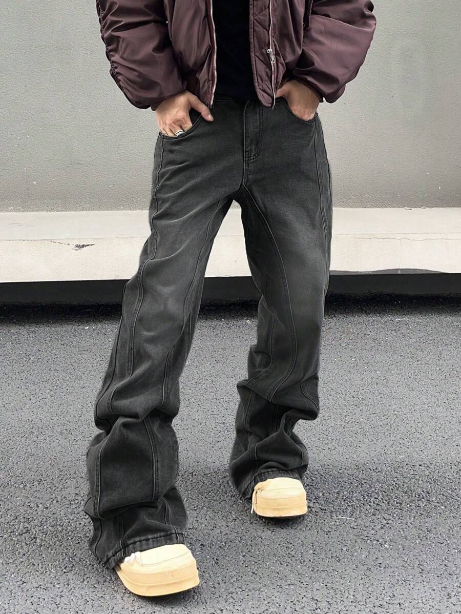 Manfinity EMRG 男士免洗褲,附有口袋 - 深灰色 - 查看 1