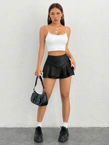 SHEIN PETITE Camolă crop top pentru damă