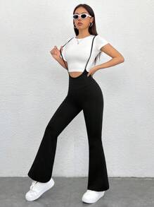 SHEIN PETITE Mono De Color Liso Para Mujer (sin Top)
