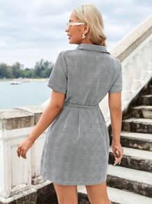 Aveloria Women's Plaid Shirt Dress