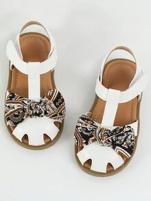 女孩空心涼鞋兒童平底鞋,尖頭幼兒夏季鞋履 - 彩色 - 查看 2