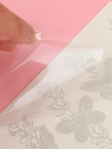 ROMWE Fairycore 1pc Butterfly & Flower Pattern Temporary Tattoo (Color Appear After 24h) - Multicolor - View 4