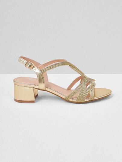 Styleloop Sandalias de tacón alto para mujer, adecuadas para vacaciones, estilo BOHO, retro americano, bohemio, western, festivales de música, atuendos de fiesta