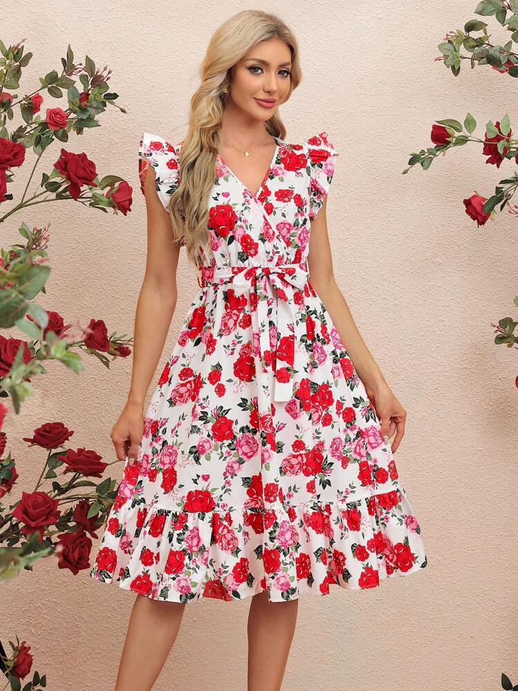 フォーマル・ドレス・スーツ Blooming Rose Pearl Dress M(100) / OREN Ellenoir Floral Dress | GUESS Factory