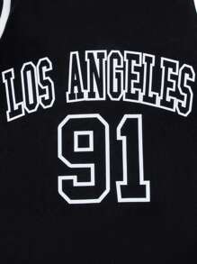 SHEIN Explorewe Young Boy's Letter Print Two-In-One T-Shirt And Shorts Set - Multicolor - View 8