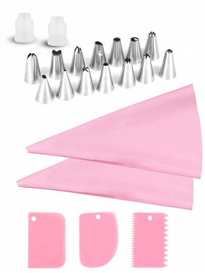 SHEIN Basic living 14 pezzi Ugello per tubazioni & Sacchetto di pasticceria Set