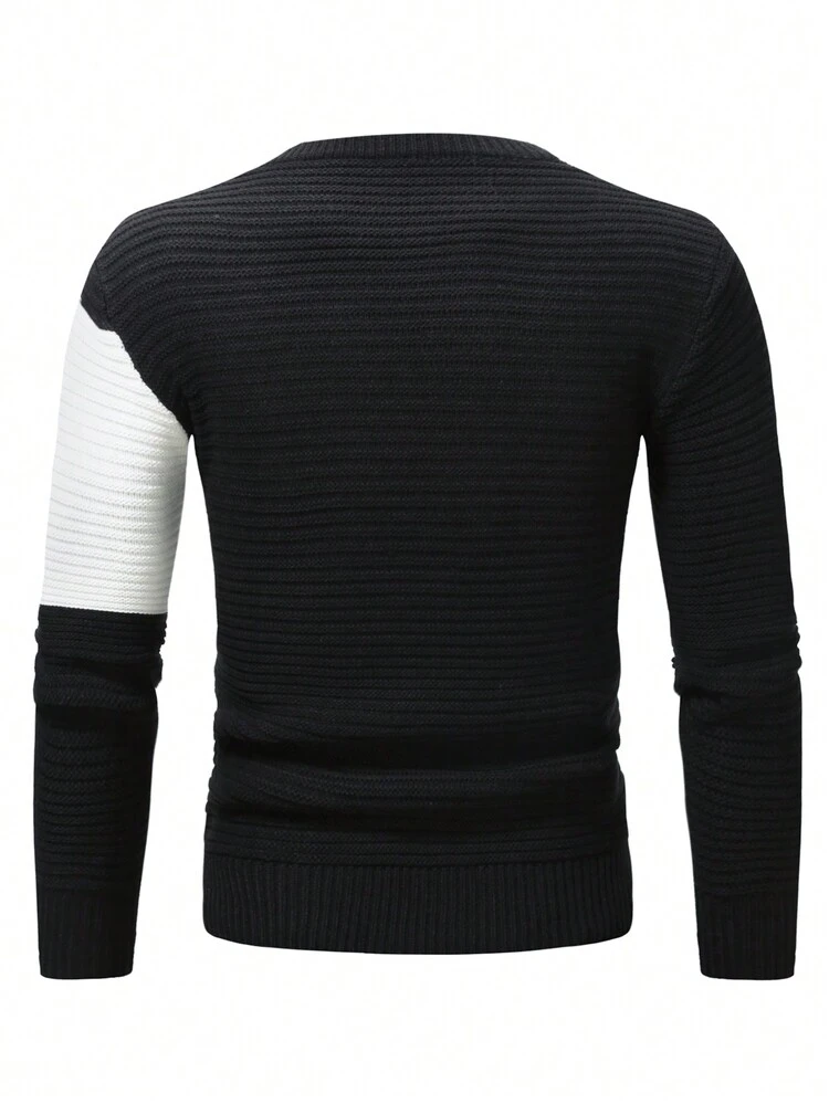 Men's Color Block Sweater