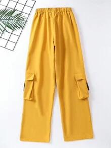Teen Boys' Solid Color Cargo Pants