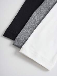 SHEIN Essnce Kích thước lớn Của phụ nữ Màu thuần Tay áo dài Áo thun - Nhiều màu - Xem 8