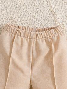 寶寶男孩預ppy風格拼接馬甲襯衫＆短褲套裝,夏季穿搭 - 彩色 - 查看 6