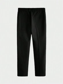 AKNOTIC Business Casual Men's Velvet Blazer Pants Suit - Navy Blue - View 11