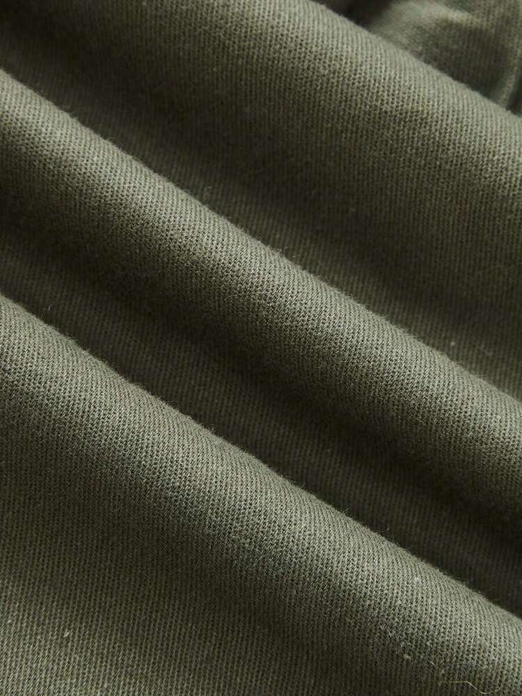 Baby Boy Decorative Badge Design Workwear Pocketed Jogger Pants, 2pcs/Set