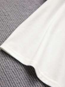 3入組中學女孩基礎針織實色寬鬆休閒t恤 - 彩色 - 查看 5