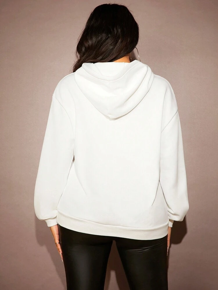 Women's Spider Web Print Hoodie