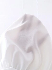 Teen Girl's Asymmetrical Ruffle Trim Top And Jeans Style Flared Pants Outfit