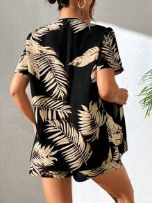 Breezaya Women'S Tropical Print Two Piece Set