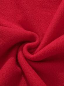 Men's Cartoon Slogan Printed Sweatshirt - Red - View 4