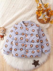 男婴卡通印花棉服 - 彩色 - 查看 1