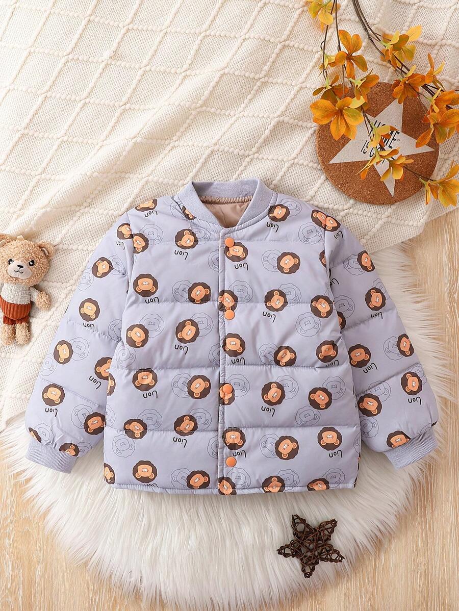 男婴卡通印花棉服 - 彩色 - 查看 1