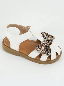 女孩空心涼鞋兒童平底鞋,尖頭幼兒夏季鞋履 - 彩色 - 查看 3