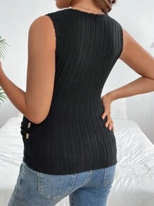 SHEIN Maternity Wrap Nursing Dress With Button Detail And Pleated Design - Black - View 3