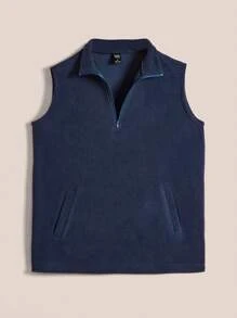 SHEIN LUNE Chaleco De Chaqueta De Mujer De Color Sólido - Multicolor - Ver 7