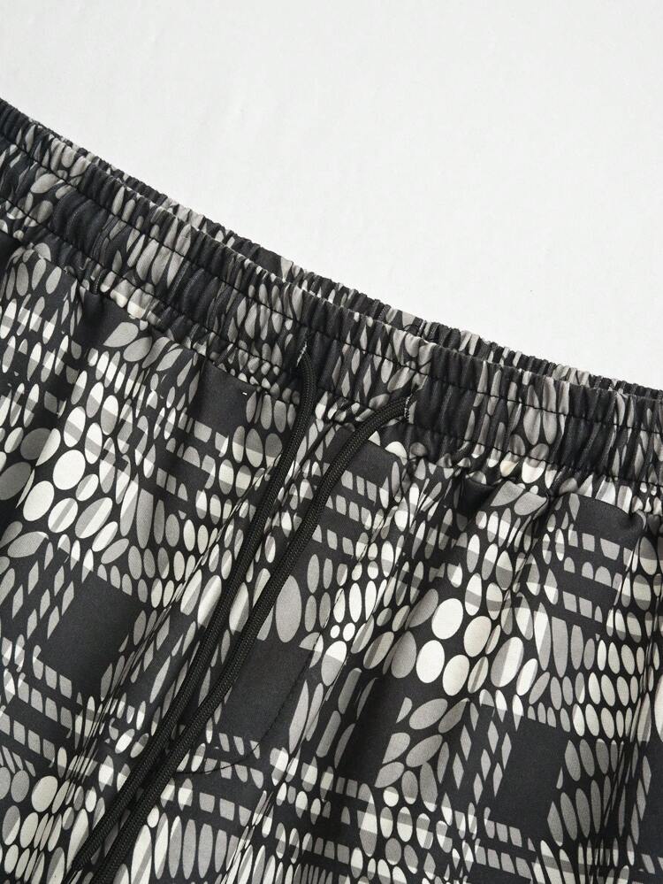 Men's Plaid Tapered Cargo Sweatpants