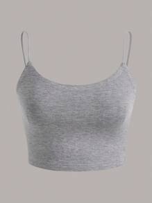 SHEIN EZwear Women's Knit Three-Tone Camisole Top - Multicolor - View 10