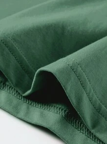 INAWLY Skeleton Hand Print Tee - Dark Green - View 4