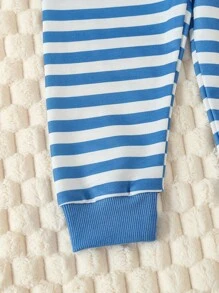 6 件套男婴恐龙印花长袖上衣和裤子套装 - 可爱又有趣 - 彩色 - 查看 3