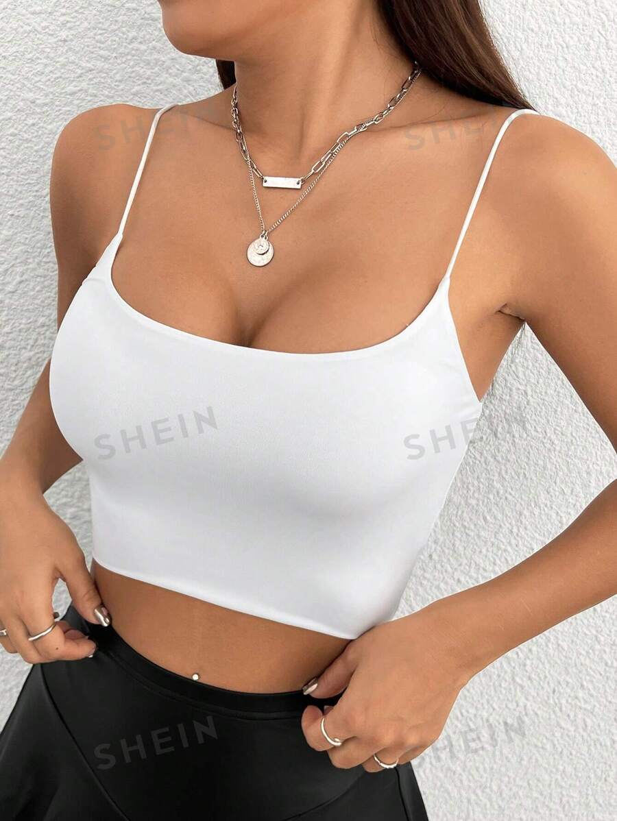 SHEIN PETITE Camolă crop top pentru damă