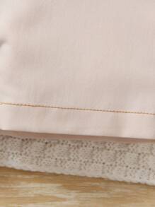 SHEIN 男寶寶格紋短袖襯衫和短款連身褲休閒裝 - 彩色 - 查看 6