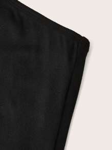 SHEIN EZwear Áo crop top họa tiết ngôi sao tối giản gợi cảm dành cho nữ, phù hợp cho mùa hè - màu đen - Xem 6