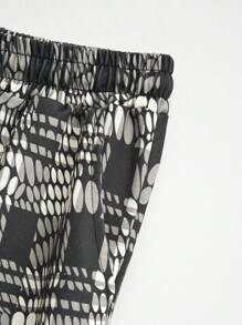 Manfinity Homme Men's Plaid Tapered Cargo Sweatpants