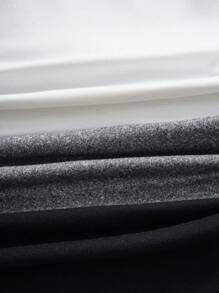 SHEIN Essnce Kích thước lớn Của phụ nữ Màu thuần Tay áo dài Áo thun - Nhiều màu - Xem 3