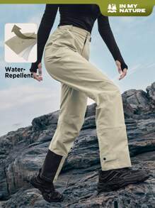 In My Nature Women's Waterproof Pressed Glue Mountaineering Pants - Mint Green - View 2