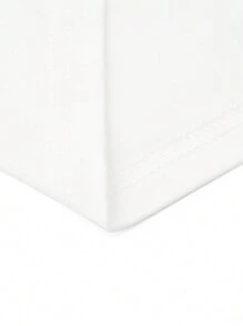 SHEIN LUNE Mesh Splice Character Print Raglan Sleeve T-Shirt - White - View 3