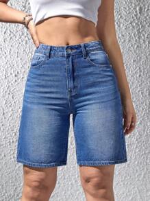 SHEIN EZwear Short En Jean Pour Femme