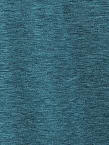 SHEIN LUNE 女式圓領短袖t恤 - 藍色 - 查看 7